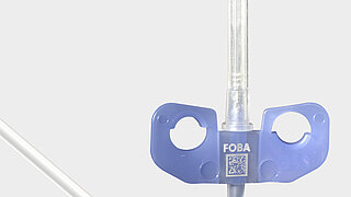 UV Laser Marked Butterfly Cannula | FOBA Laser Marking