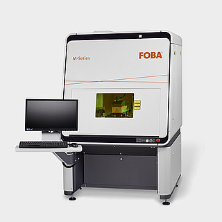 UV laser marking machine by FOBA
